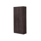 Britain Series 1/2/3/4/5 Doors Tall Wardrobe with Drawers and Top Cabinet in Black Walnut