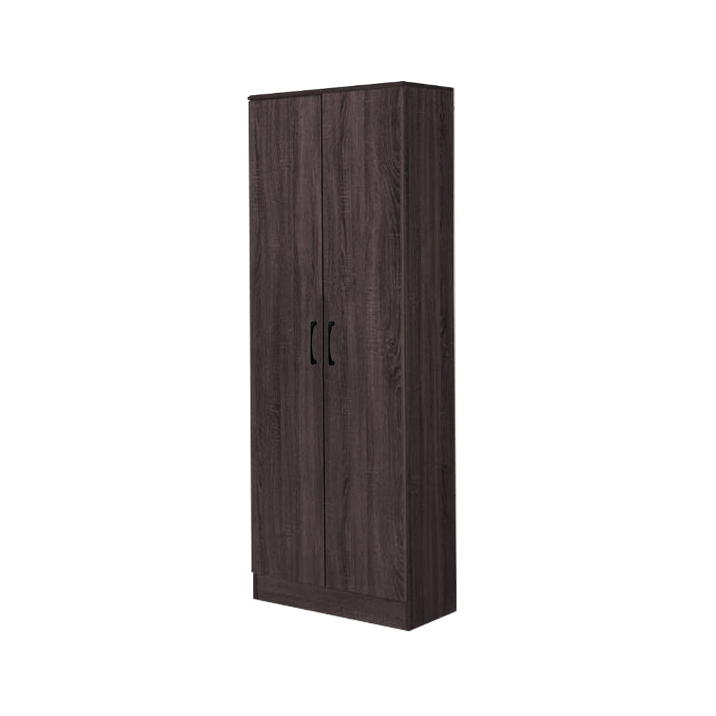 Gillie Series 2 Doors Tall Wardrobe with Top Cabinet Fully Laminated Back in 6 Colours