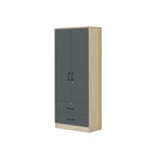 Florence Series 1/2/3/4/5 Doors Tall Wardrobe with Drawers and Top Cabinet in Natural