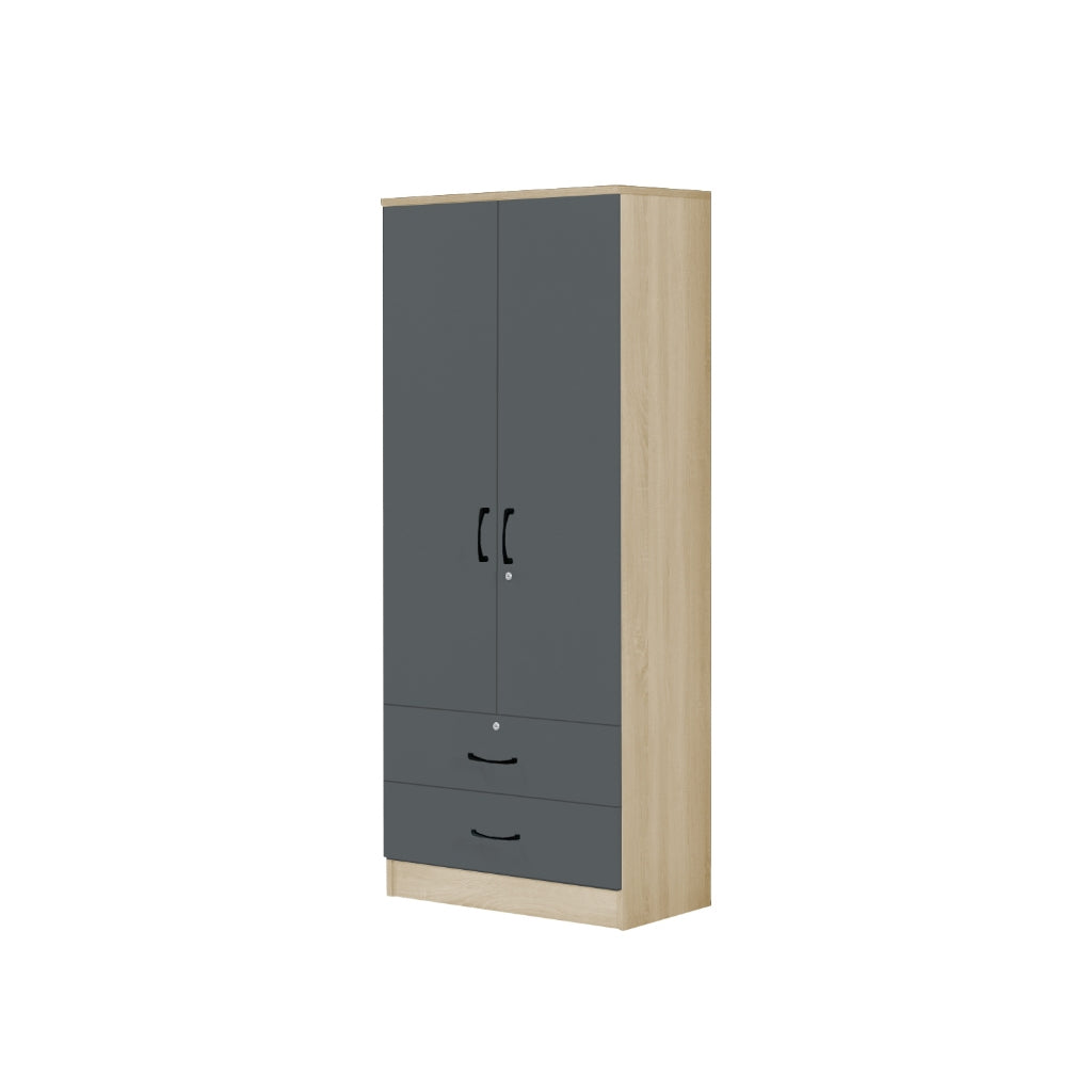 Florence Series 1/2/3/4/5 Doors Tall Wardrobe with Drawers and Top Cabinet in Natural