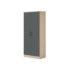 Florence Series 1/2/3/4/5 Doors Tall Wardrobe with Drawers and Top Cabinet in Natural