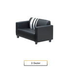 Louis 2/3 Seater Faux Leather Sofa With Ottoman In 6 Colours