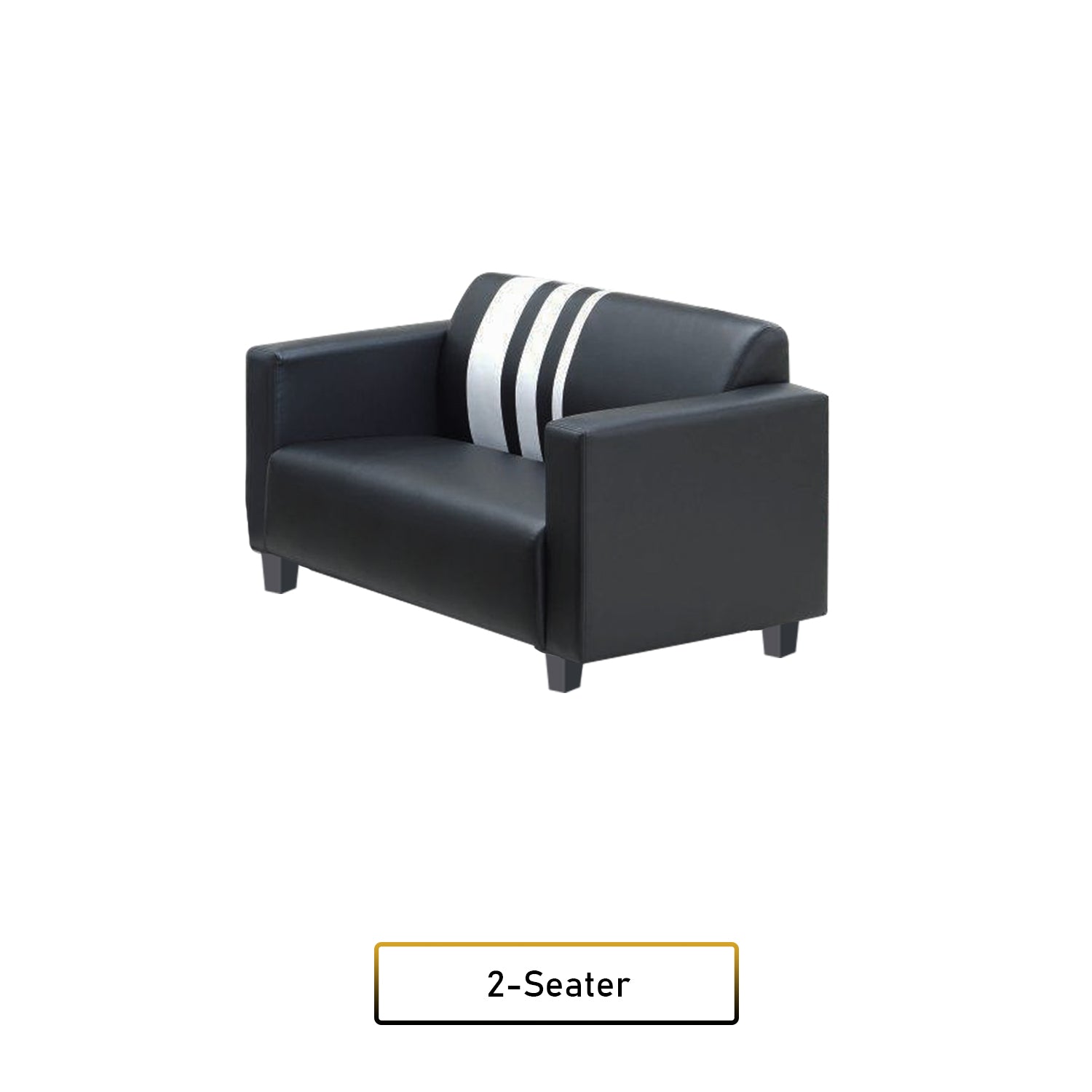 Louis 2/3 Seater Faux Leather Sofa With Ottoman In 6 Colours