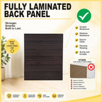 Hersh Premium Chest of Drawers Collection CARB-P2 Certified Board Full Laminated Back Panel in 6 Colours