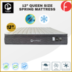 Flamingo 12" Queen Size Mattress HEIQ Anti-Bacteria Pocket Spring Mattress