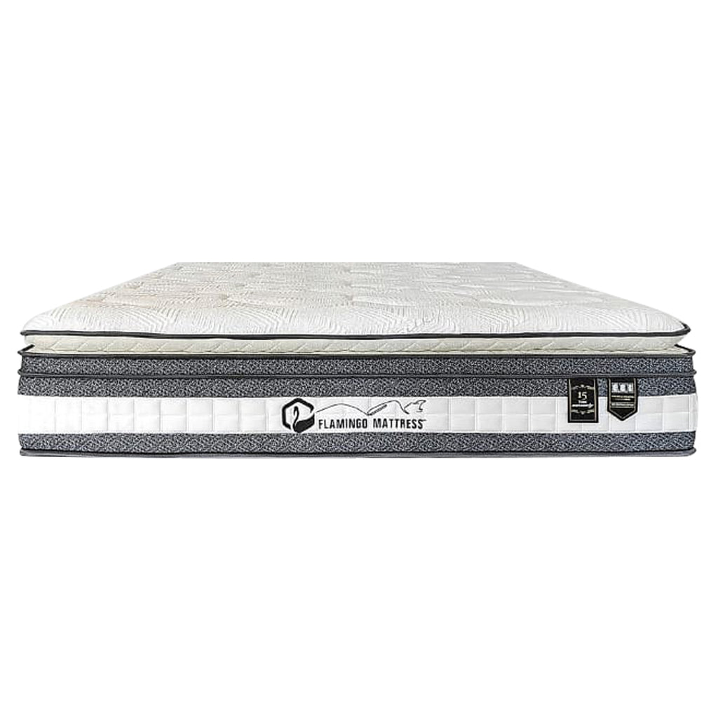 Flamingo 15" Queen Size Mattress HEIQ Anti-Bacteria Pocket Spring Mattress