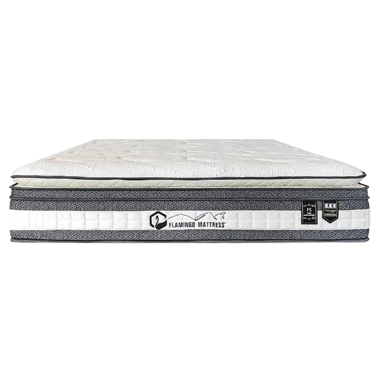 Flamingo 15" Queen Size Mattress HEIQ Anti-Bacteria Pocket Spring Mattress