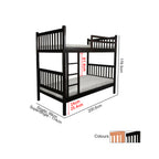 Stella Series15 Solid Mahogany Wood Bunk Bed with Pull-Out Add On Option Single/Super Single Size