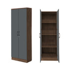 BERLIN Series 1/2/3/4/5 Doors Tall Wardrobe with Drawers and Top Cabinet in 6 Colours