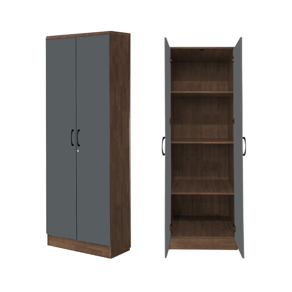 BERLIN Series 1/2/3/4/5 Doors Tall Wardrobe with Drawers and Top Cabinet in 6 Colours