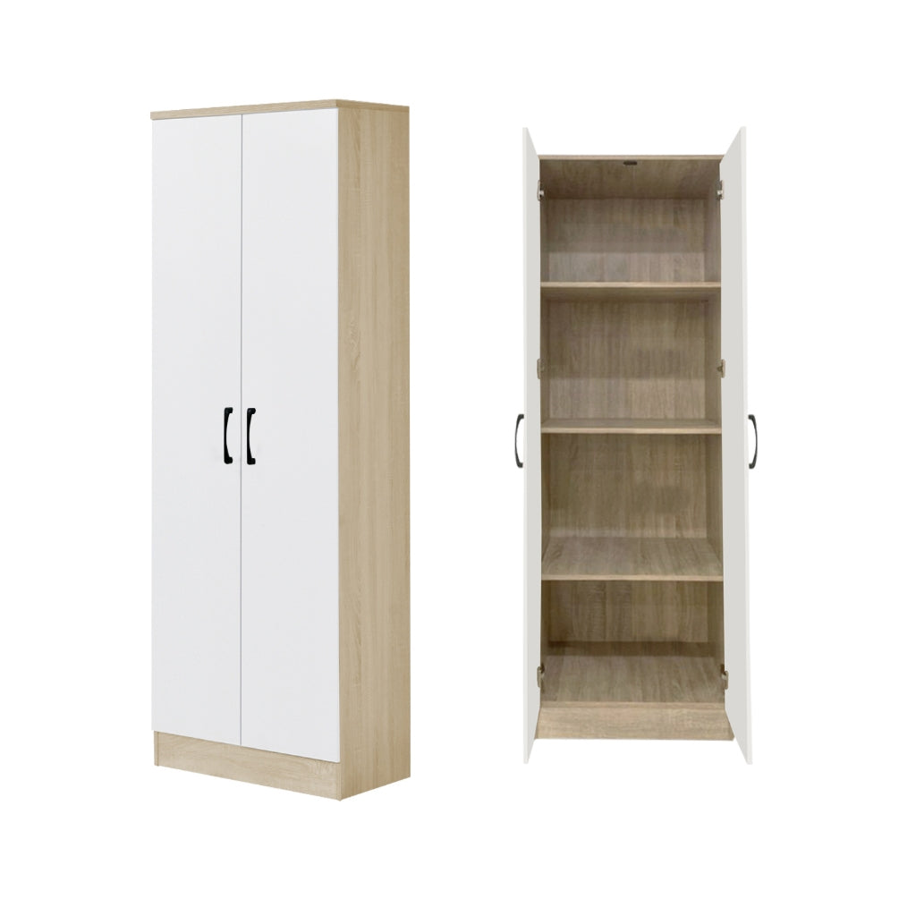 BERLIN Series 1/2/3/4/5 Doors Tall Wardrobe with Drawers and Top Cabinet in 6 Colours