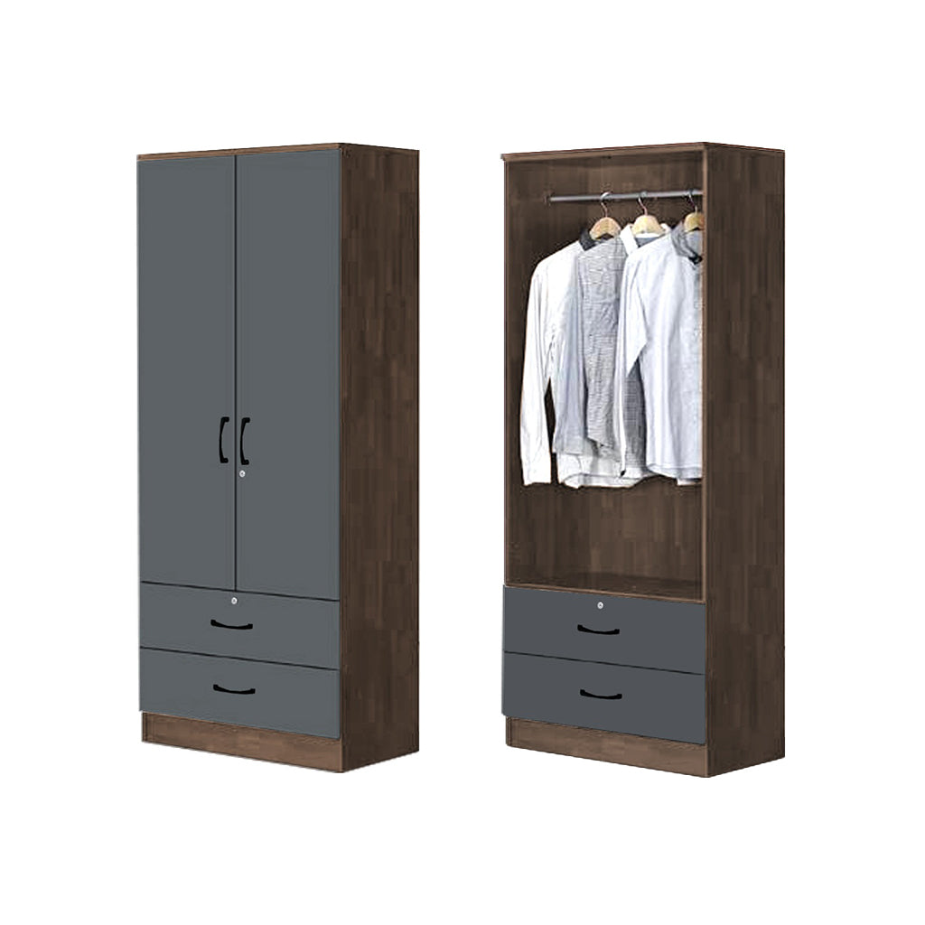 BERLIN Series 1/2/3/4/5 Doors Tall Wardrobe with Drawers and Top Cabinet in 6 Colours