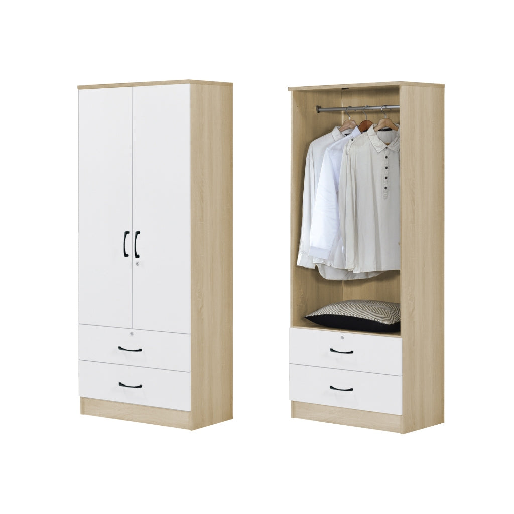 BERLIN Series 1/2/3/4/5 Doors Tall Wardrobe with Drawers and Top Cabinet in 6 Colours