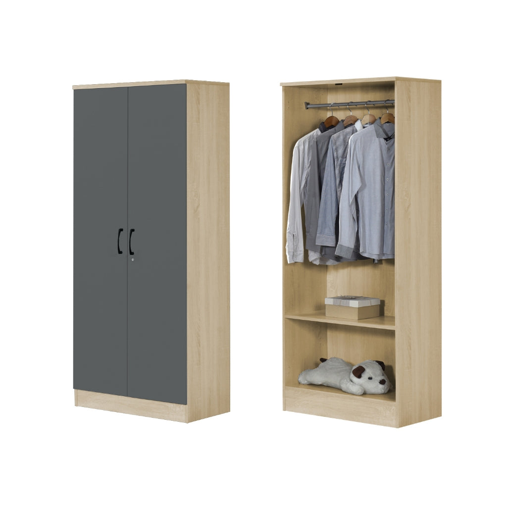 BERLIN Series 1/2/3/4/5 Doors Tall Wardrobe with Drawers and Top Cabinet in 6 Colours