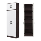 BERLIN Series 1/2/3/4/5 Doors Tall Wardrobe with Drawers and Top Cabinet in 6 Colours