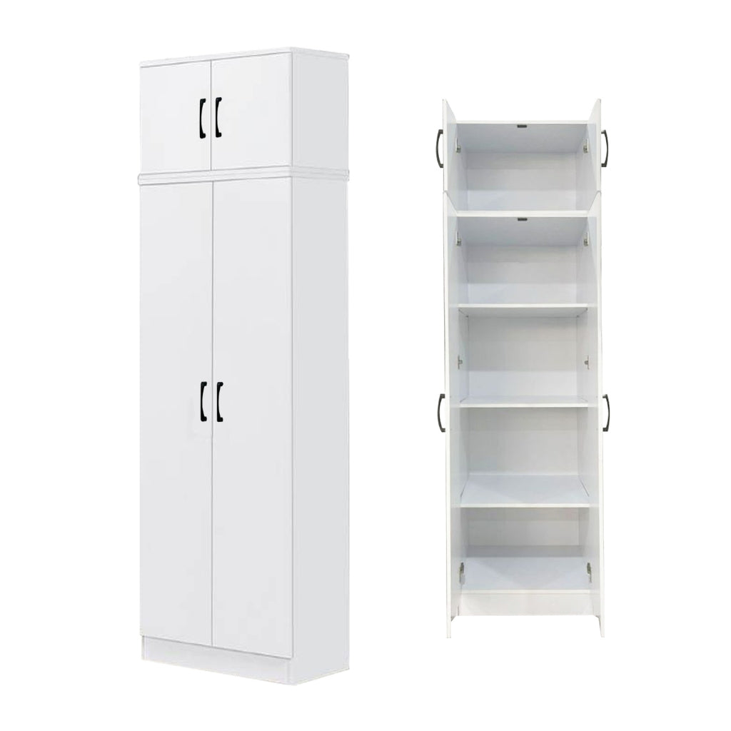 BERLIN Series 1/2/3/4/5 Doors Tall Wardrobe with Drawers and Top Cabinet in 6 Colours