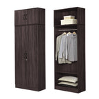 BERLIN Series 1/2/3/4/5 Doors Tall Wardrobe with Drawers and Top Cabinet in 6 Colours