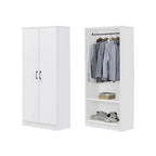 BERLIN Series 1/2/3/4/5 Doors Tall Wardrobe with Drawers and Top Cabinet in 6 Colours