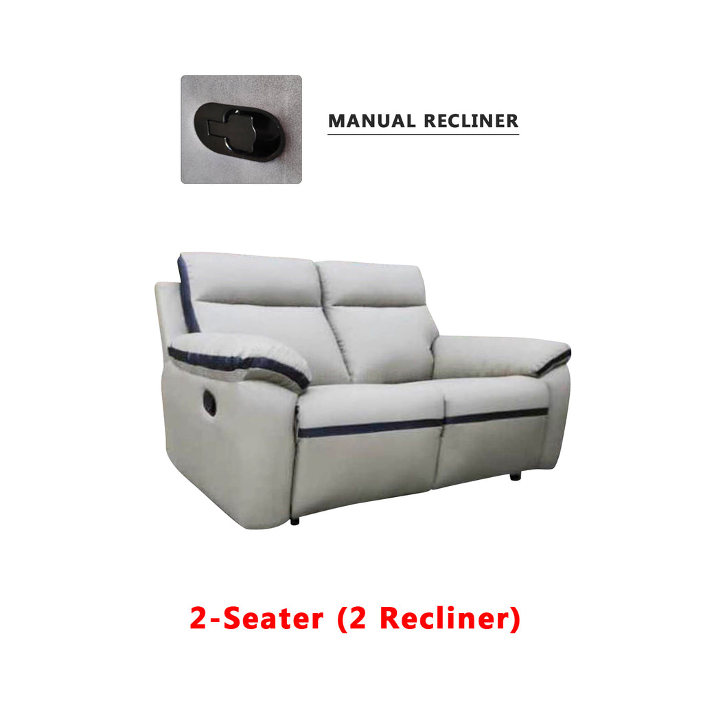 Sally Manual/Electric Recliner 2-Seater/3-Seater Sofa - w/ PetFriendly Fabric/Leather