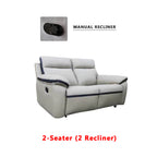 Sally Manual/Electric Recliner 2-Seater/3-Seater Sofa - w/ PetFriendly Fabric/Leather