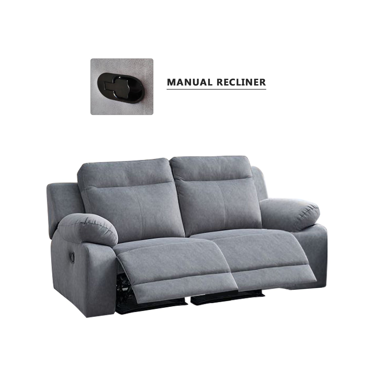 Zarzy 1/2/3-Seater Reclining Sofa Pocketed Spring Claw Resistant Pet-Friendly Fabric/Leather