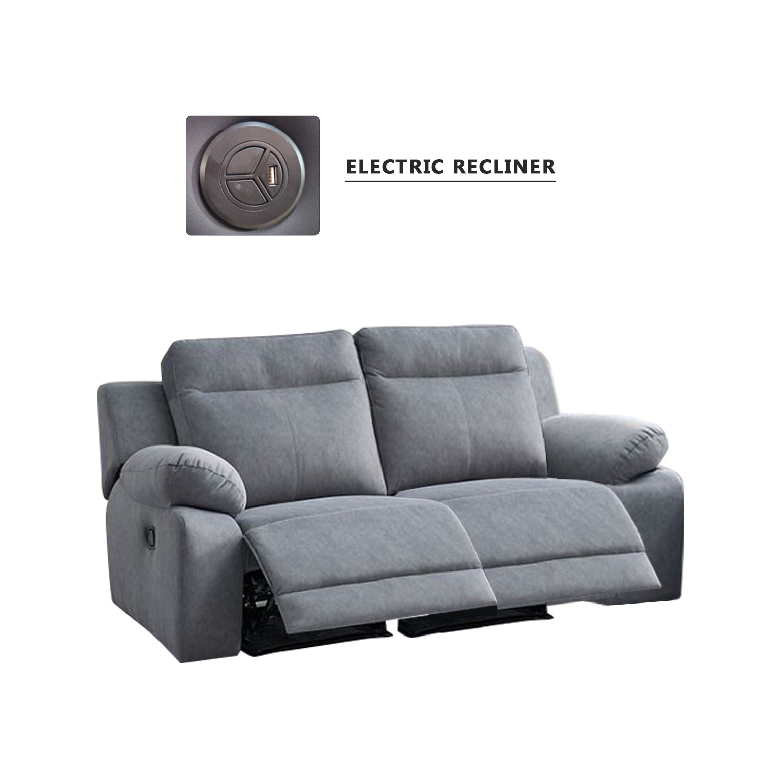 Zarzy 1/2/3-Seater Reclining Sofa Pocketed Spring Claw Resistant Pet-Friendly Fabric/Leather