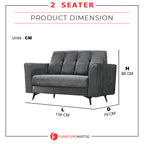 Cassia Pet Friendly 2-Seaters/3-Seaters Sofa Set in 16 Colour Available