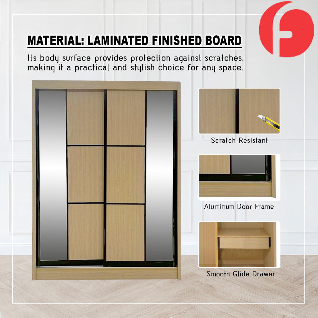 Sabita Series 5ft Sliding Wardrobe Scratch Resistant in 11 Designs