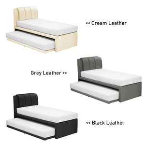 Carlin Single and Super Single Pull Out Bed Frame with Optional Mattress Add On in 5 Colours