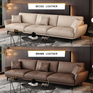 Nordic Inspired Sofa Set In 4 Color Choices Of Premium P.U Leather Upholstery.