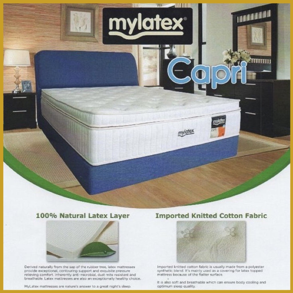 MyLatex CAPRI 10" Natural Latex Mattress Orthopedic - All Sizes Available