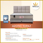 King Koil Azotic Topaz 10" Mattress Chiropractic Coil - Bundle w/ Pillow - All Sizes