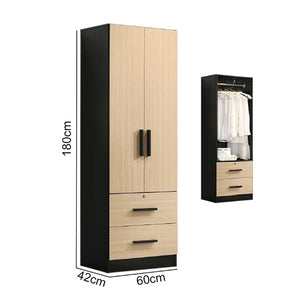 Percie 2-Door 2-Drawers Wardrobe Series 2