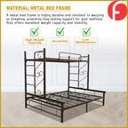 Ardie Queen+Single Size Metal Bunk Bed Frame in Copper Colour - w/ Mattress Option