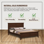 Rhina Solid Rubberwood Bed Frame w/ Underbed Space - All Size With Mattress Option