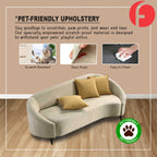 Tyrel PetFriendly 3-Seater Sofa Scratch Resistant Easy Clean Sofa in 2 Colour Available