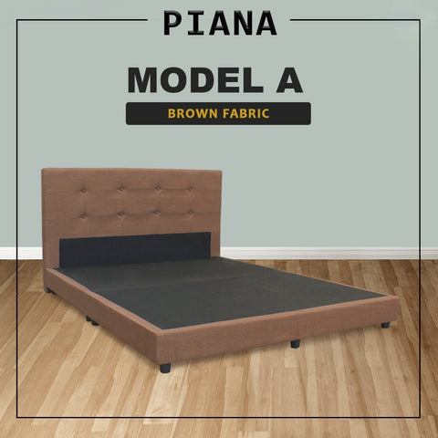 Image of Piana Queen Size Woven Fabric Divan Bed Frame with Mattress Package