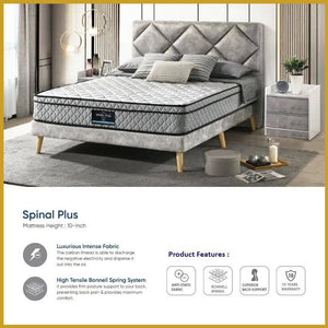 Honey Spinal Plus 10" Anti-Static Posture Support Spring Mattress - All Sizes Available