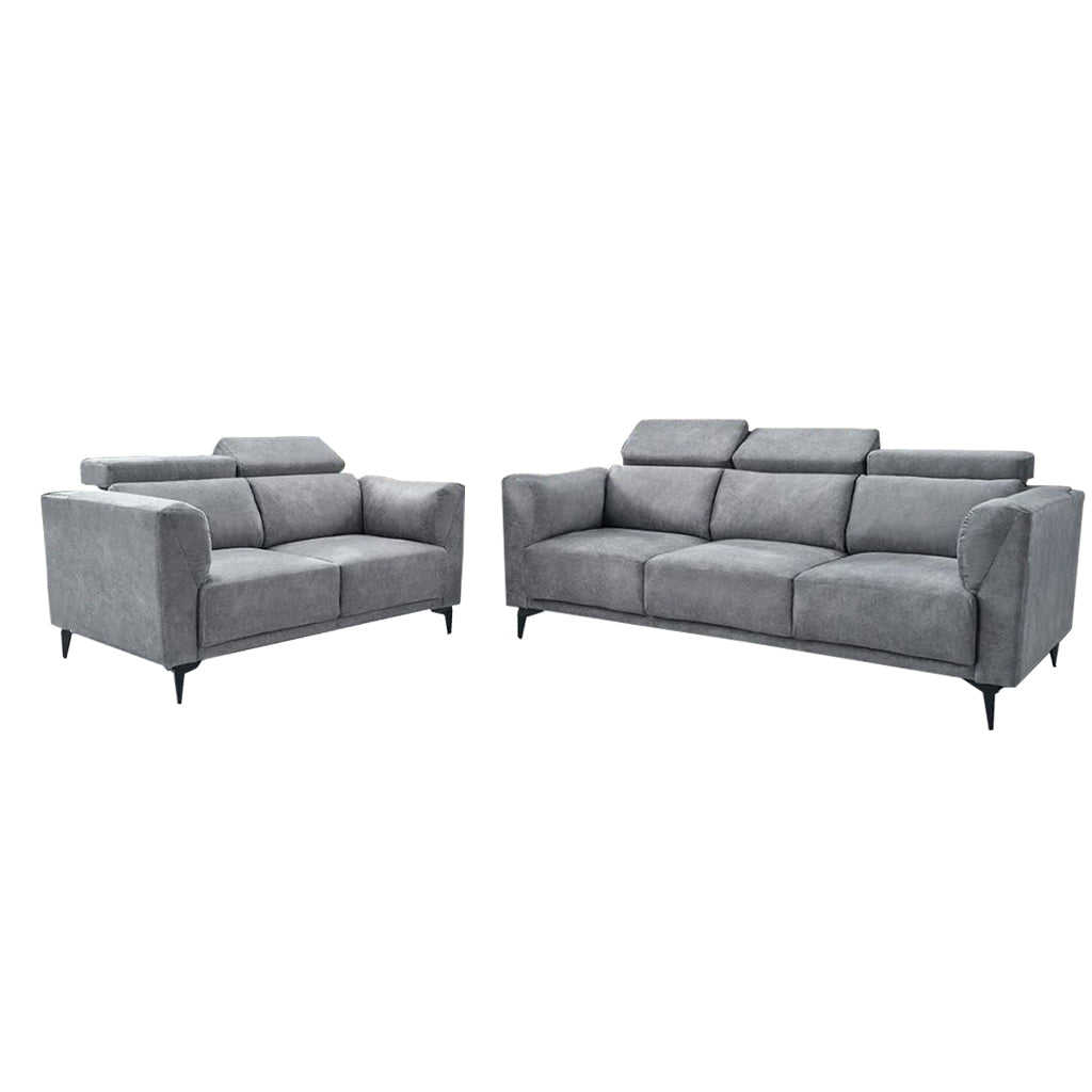 Edriel 2/3-Seater L-Shaped Sofa Scratch-Proof Upholstered Pet-Friendly in 50 Colors
