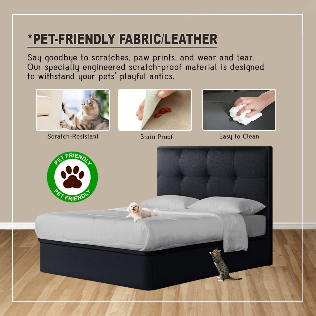 Travis 16" Depth Storage Bedframe w/ Mattress Add On - PetFriendly Option - All Sizes