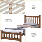 Zoraa Single Pull-Out Bedframe Solid Wood Slatted Base  - w/ Mattress Option