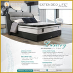 King Koil Luxury 14" Mattress Chiro tech Coil Extended Life Collection - Bundle w/ Pillow - All Sizes