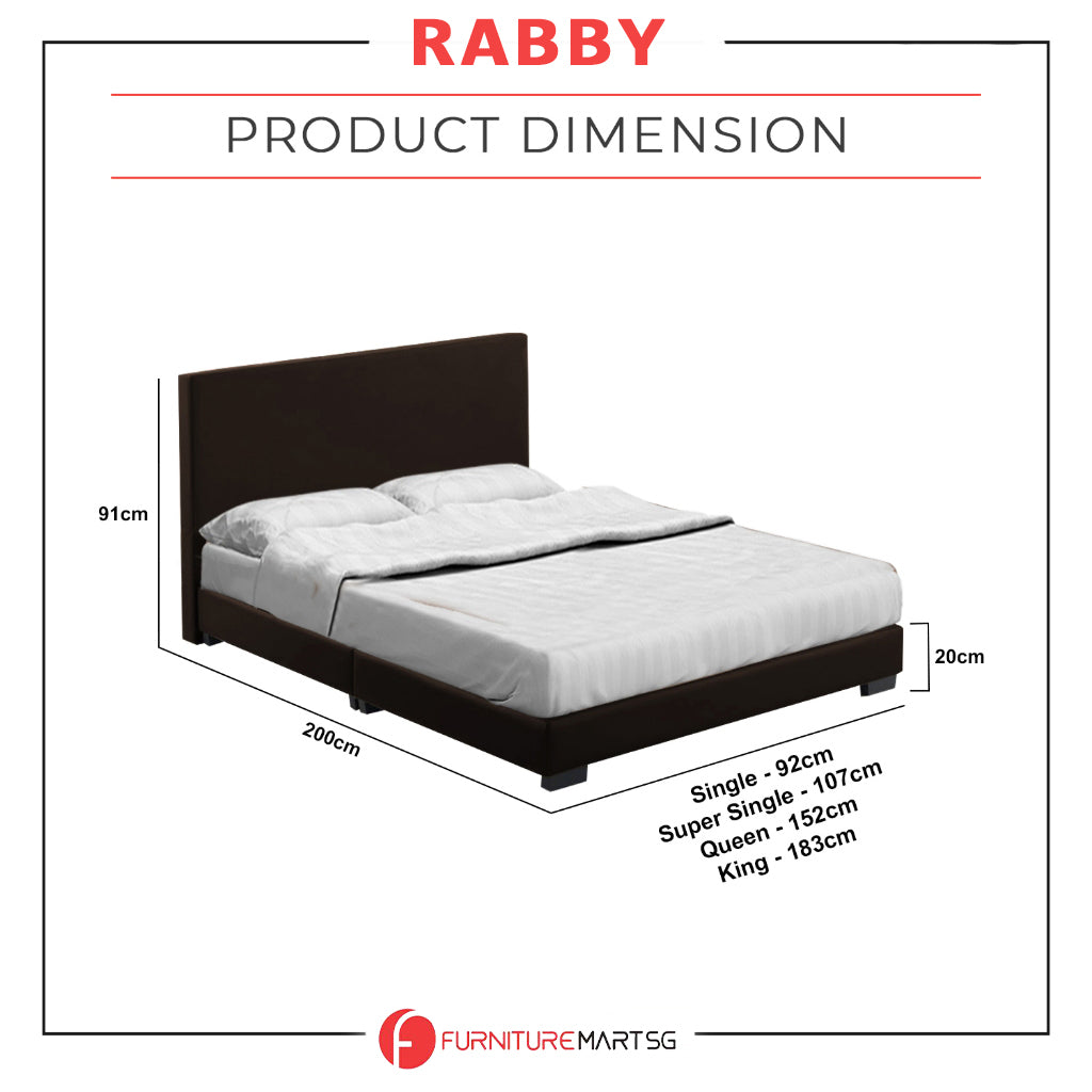Rabby Series 2 Divan Bed Frame Fabric Dark Brown, Grey Colour- All Sizes Available