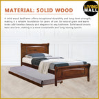 Juliet Single Pull-Out Bedframe Solid Wood Slatted Base  - w/ Mattress Option