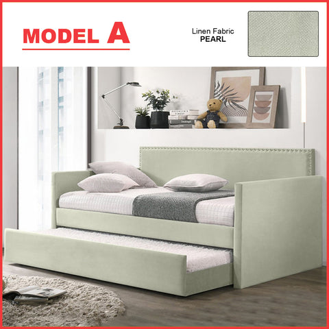 Image of Kaelle Series Daybed with Trundle or Drawer - With Mattress Option