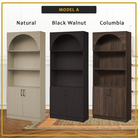 Image of Fauna Series Open Shelves Display Cabinet Bookshelf Storage in 3 Colours