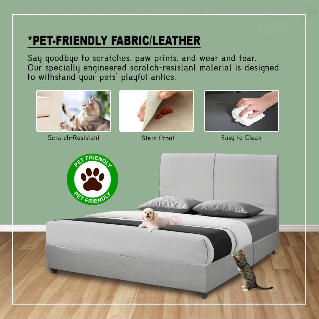 Verra Divan Bed Frame with Mattress - PetFriendly Scratch-resistant Option / All Sizes