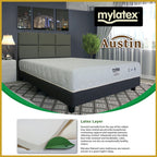 MyLatex AUSTIN 10" Mattress Natural Latex Top Cooling Silk Fabric Cover - All Size