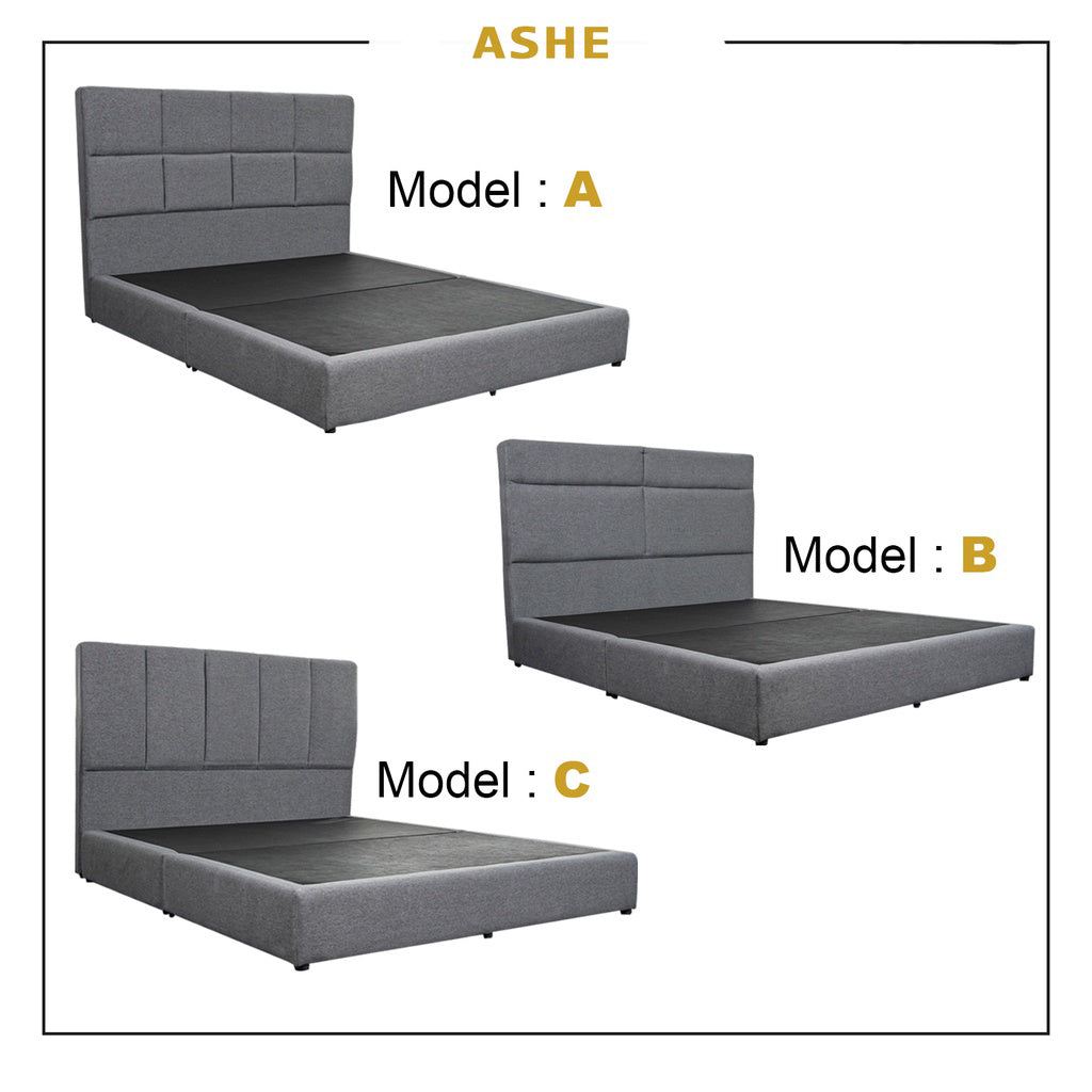 Ashe Series Divan Bed Frame in 3 Model Designs w/ PetFriendly Scratch-resist -All Sizes