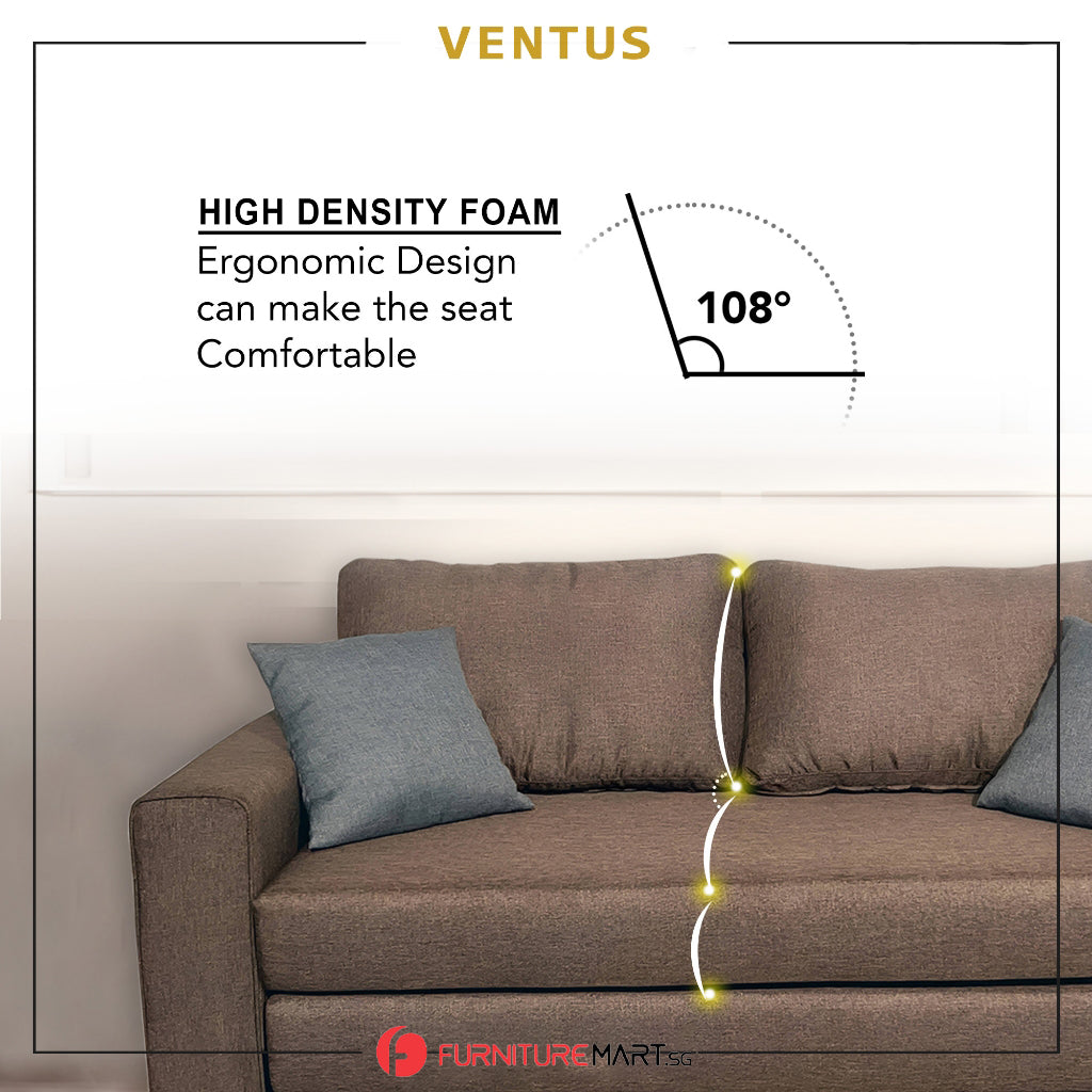 Ventus Japanese Floor Sofa Bed High Density Ergonomic in PetFriendly Material Option